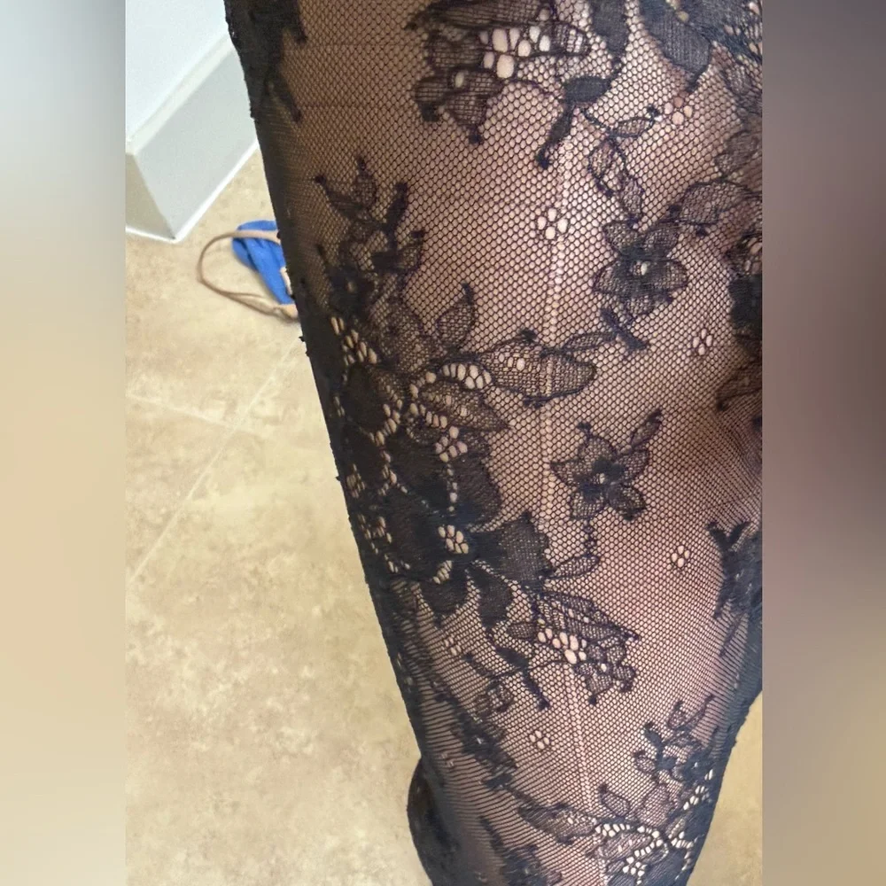 SKIMS ULTRA FINE LACE STRAPLESS CORSET LONG DRESS | ONYX NEW WITH TAGS - Picture 5 of 5